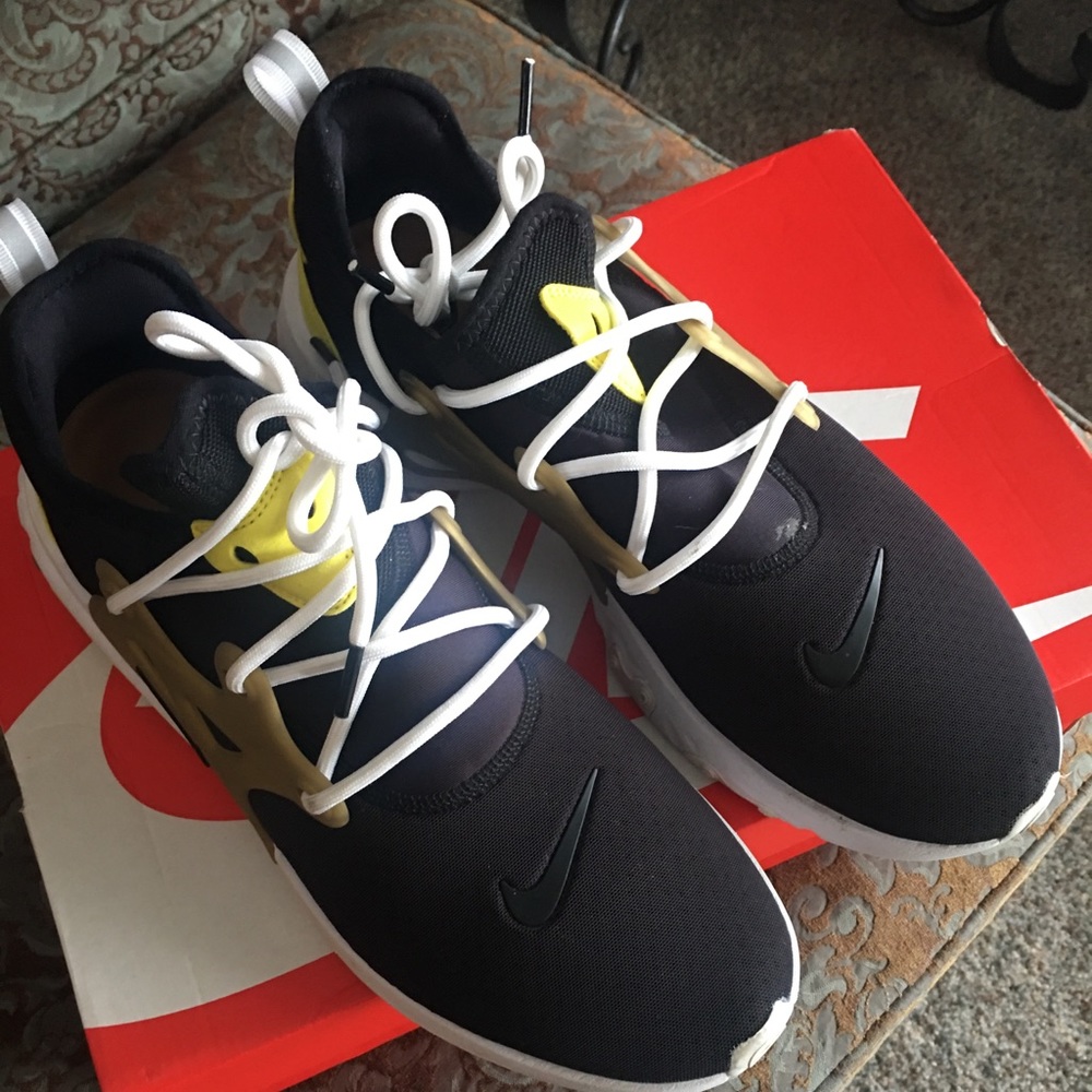Nike React Presto Black and Yellow Brutal Honey